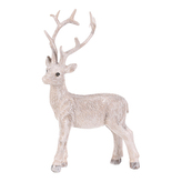 Jelen - polyresinová figurka, stojící, vel. S, bílý