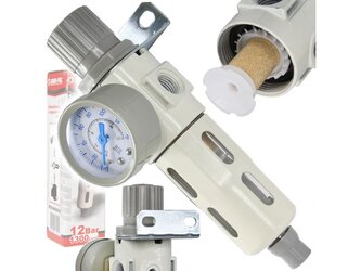 Regulátor tlaku s filtrem a manometrem 3/8" MAR-POL