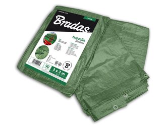 Plachta 90 g/m² krycí, zelená - BRADAS (Rozměr (délka): 3×5 m) Plachta 90 g/m² krycí, zelená - BRADAS (Rozměr (délka): 3×5 m)