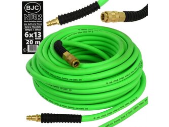 Vzduchová hadice s rychlospojkami 20m, 20bar, 6x13mm BJC