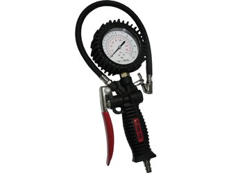 Pistole na hustění pneumatik s manometrem, velký budík MAR-POL