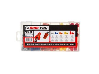 Stáčecí konektory, sada 158 ks – MAR-POL