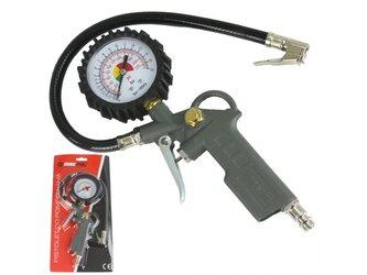 Pistole na huštění pneumatik s manometrem, 16bar MAR-POL