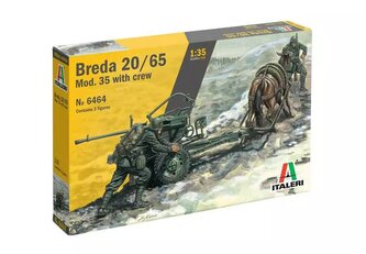Model Kit military 6464 - HORSE DRAWN BREDA 20/65 W/SERVANTS (1:35)