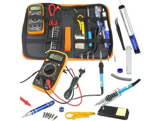 Pájecí sada, hrotová pájka 60W, multimetr, s příslušenstvím MAR-POL