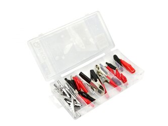 Sada 28ks elektrikářských svorek (krokodýlů) GEKO