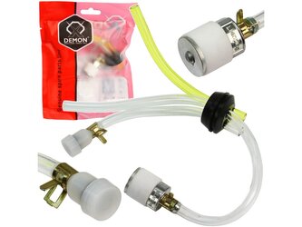 Palivová hadička s filtrem, odvětráním a gumovou průchodkou do palivové nádrže křovinořezů - DEMON