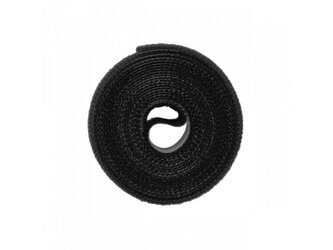 Páska na suchý zip 12 mm × 2 m, multifunkční, černá - BRADAS Páska na suchý zip 12 mm × 2 m, multifunkční, černá - BRADAS