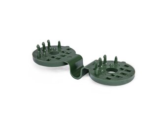 Upínací spona na sítě, tkaniny BUNGEE CORD CLIPS, zelená, balení 10 ks - BRADAS