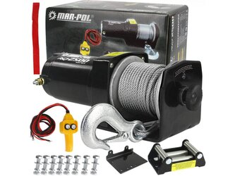 Elektrický lanový naviják 12V, 1133kg/2500lbs, 970W RQ2500 MAR-POL