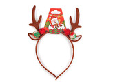 Čelenka do vlasů vánoční / párty - 1 ks - 1 hnědá
