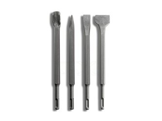 Sekáče SDS PLUS, sada 4ks, 250mm, plochý 20mm, plochý 40mm, špičatý, drážkovací, MAR-POL