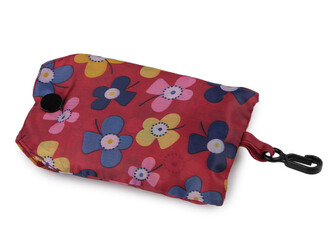 Skládací nákupní taška 45x40 cm - 1 ks - 29 červená květy