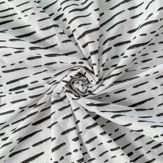 Bavlněné napínací prostěradlo 80x200cm čárky šedé