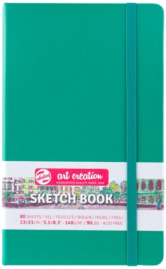 Szkicownik zielony 13x21cm Art Creation, Talens