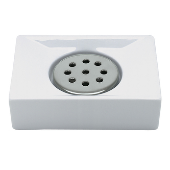 Spirella mýdlenka QUADRO, bílá, porcelán