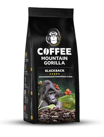 Mountain Gorilla COFFEE Blackback, espresso směs, 250g Mountain Gorilla COFFEE Blackback, espresso směs, 250g
