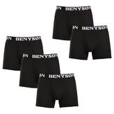 5PACK pánské boxerky Benysøn černé (4004) XXL