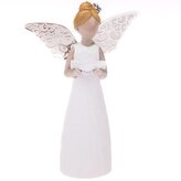 Polyresinový anděl s kovovými křídly - 10 cm, 4/180