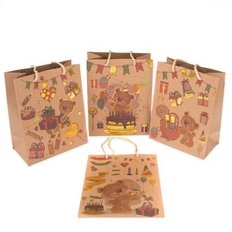 Papírová taška 20x20 cm - sada 12ks, 0/60