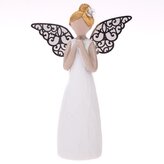 Polyresinový anděl s kovovými křídly - 10 cm, 4/180