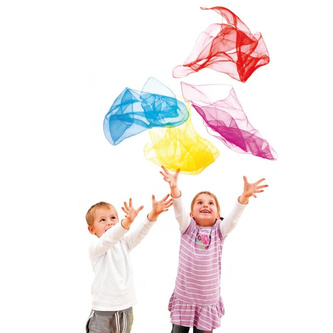 Kolorowe Chusty animacyjne 10 sztuk Erzi