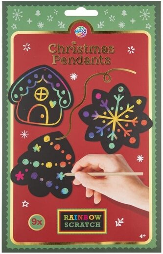 MOXY Sada škrabacích obrázků Vánoce - 9 ks