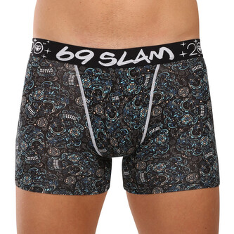 Pánské boxerky 69SLAM Gilbert fit bamboo SKULLER (MPBSUR-BB) XL