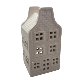 Keramický domeček bílý, 14,5 cm