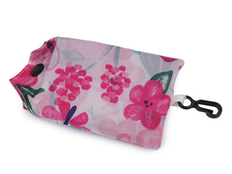 Skládací nákupní taška 45x40 cm - 1 ks - 41 růžová sv. květy