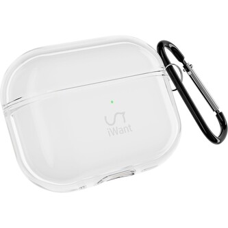 iWant AirPods Pro 3 transparentní pouzdro bílé