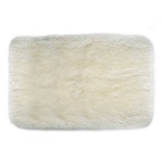 Spirella koupelnová předložka FINO, bílá, mikrovlákno, protiskluzová, 60 x 90 cm