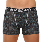 Pánské boxerky 69SLAM Gilbert fit bamboo SKULLER (MPBSUR-BB) M