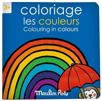 MOULIN ROTY Kreativní omalovánky "Colours" French / English Les Popipop (20 p.) /6