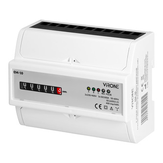Elektroměr 3F na DIN lištu třífázový VIRONE EM-10 analogový