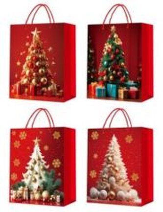 Torebka prezentowa L Boże Narodzenie platera mix Torebka prezentowa L Boże Narodzenie platera mix