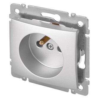 Legrand Valena zásuvka jednonásobná, stříbrná