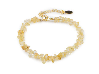 Náramek ze zlomků minerálů - 1 ks - 2 topaz