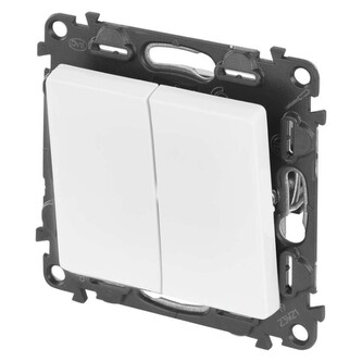 Legrand Valena Life přepínač dvojitý střídavý č. 6+6, bílý