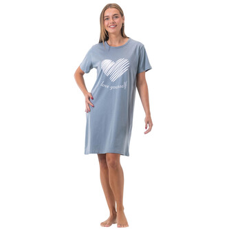 Dámská noční košile Gaubert modrá (GB-6801) XXL Dámská noční košile Gaubert modrá (GB-6801) XXL