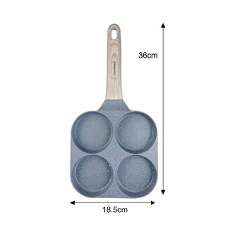 Pánev na 4 lívance šedá 19 cm