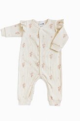 BABY 01960 Pajac niemowlęcy Kwiat Jabłoni 56/62 prążek