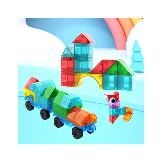 MAGNEXIA Big Auta 62 dílů, magnetická stavebnice