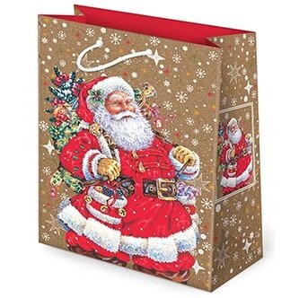 Torba świąteczna XL kraft op.10szt. (30x36,5x13cm)
