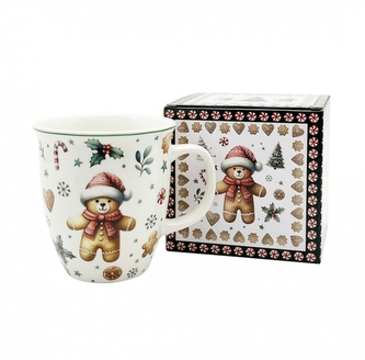 Porcelánový hrnek VÁNOČNÍ PERNÍČEK MEDVĚD, 650 ml Porcelánový hrnek VÁNOČNÍ PERNÍČEK MEDVĚD, 650 ml