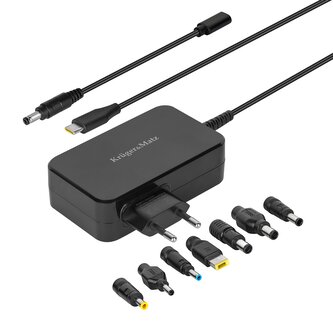Zdroj univerzální Kruger&Matz KM1450-90 90W Power Delivery 7 koncovek Adaptér pro notebooky