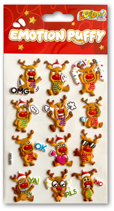 Naklejki Puffy Emotion Reindeers SWPX-1805 Kolori, Penmate