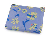 Skládací nákupní taška se zipem 39x40 cm - 1 ks - 56 modrá jemná květy