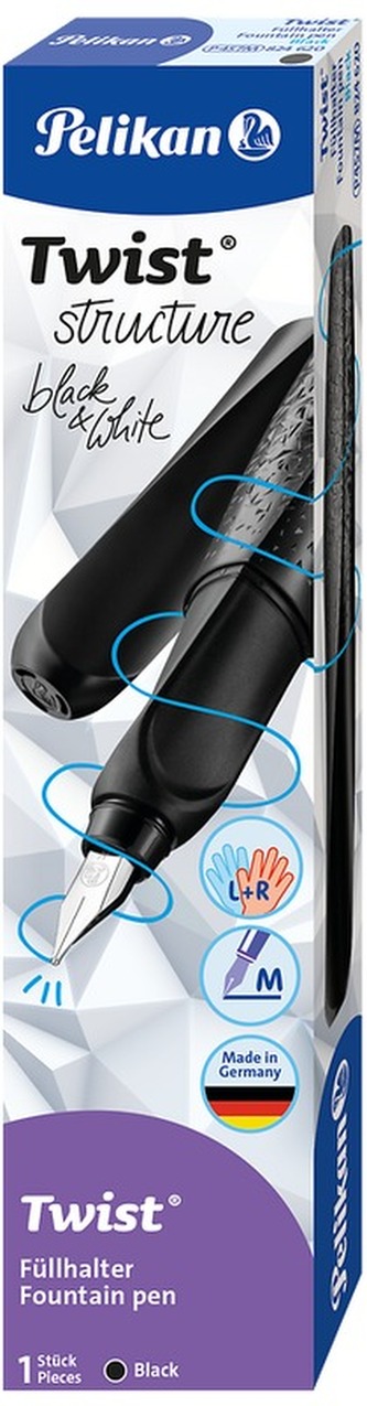 Pióro wieczne Twist Structure M black, Pelikan Pióro wieczne Twist Structure M black, Pelikan