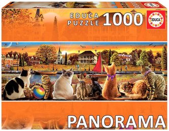 Puzzle 1000 Koty na nabrzeżu (panorama) G3 Puzzle 1000 Koty na nabrzeżu (panorama) G3